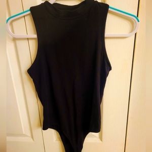 Fashion Nova bodysuit, black, medium.